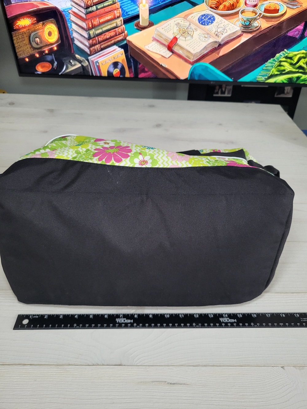 L.L. Bean Duffle Bag Retro Floral Travel Vacation Gym. - Picture 11 of 11